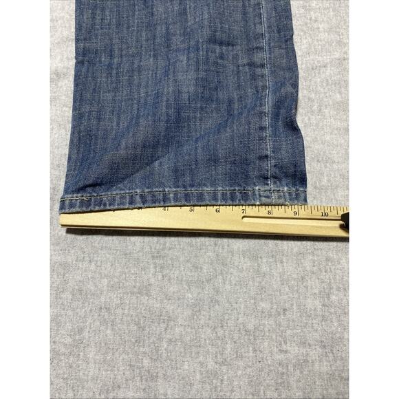 Levis 569 Jeans Mens Tag 38x30 Actual 40x28 Blue Straight Loose Baggy 90s Denim - Picture 14 of 14